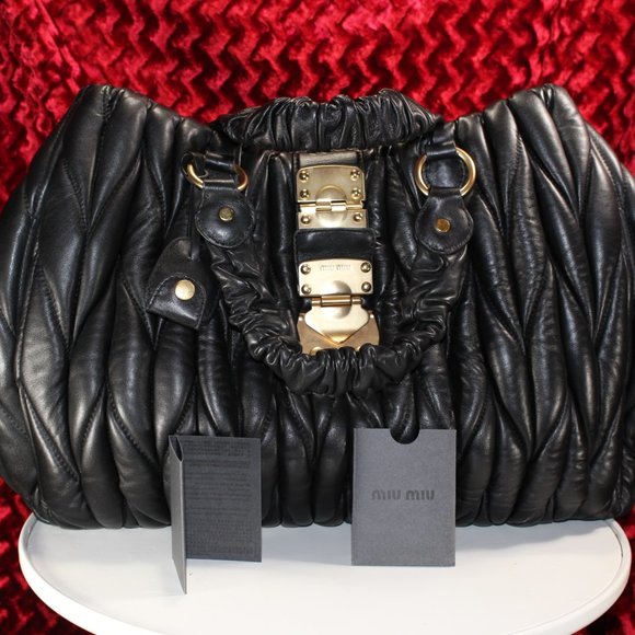 MIU MIU Matelasse Large Hobo - Like New - Picture 2 of 6